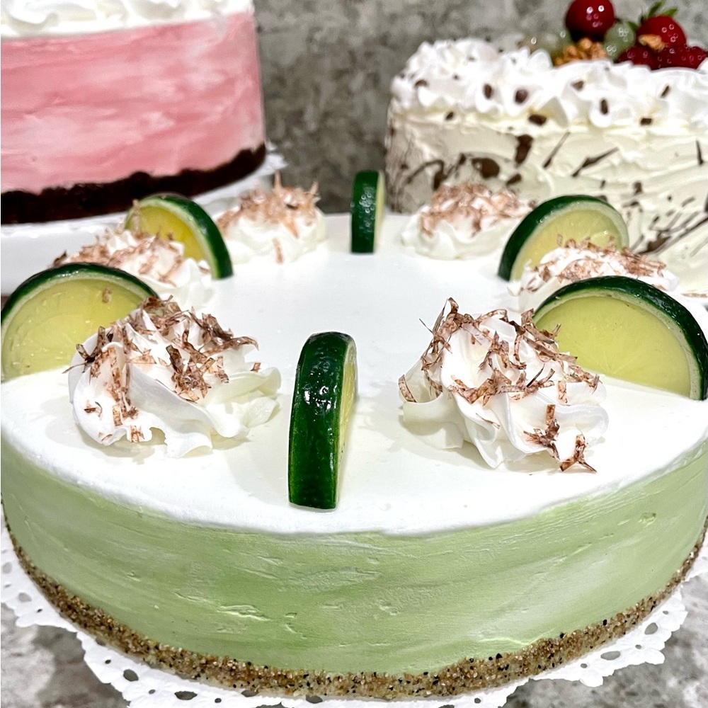 Faux Lime Toasted Coconut Cheesecake
